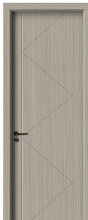 Puerta WPC CS-009 gris texturizada