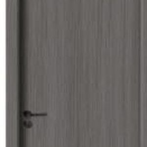 Puerta WPC CS-021, Grafito · Texturizado con líneas superiores
