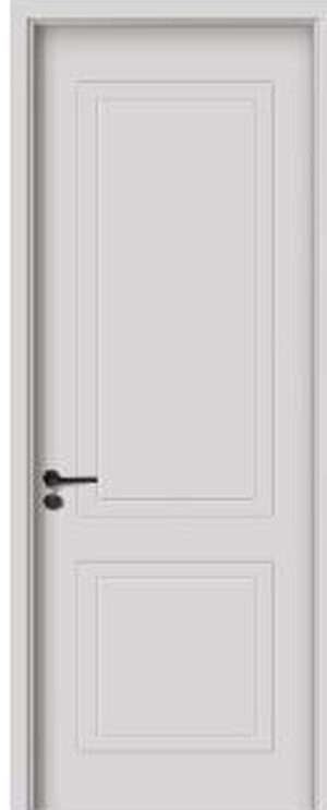 Puerta WPC M-94, Gris claro · Relieve de dos paneles