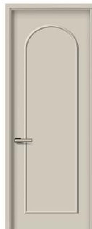 Puerta WPC NM-831, Beige · Liso con arco